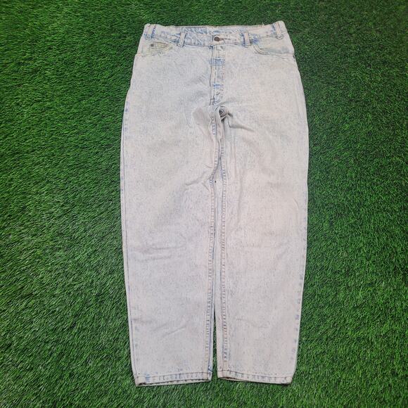 VTG 80s Orange Tab Levis 550 Acid Wash Jeans Mens 36x30 Baggy - Picture 1 of 12